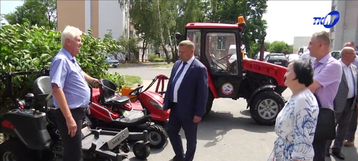 Совещание чиновников в Мозыре. Скриншот сюжета телеканала Мозырь